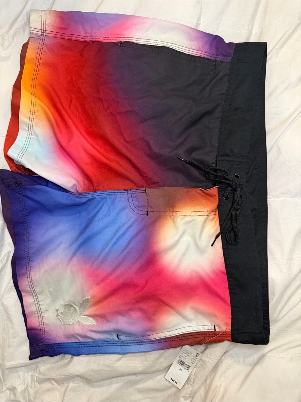NWT Playboy By PacSun Ombre Heatmap Swim Trunks Board Shorts Size 36